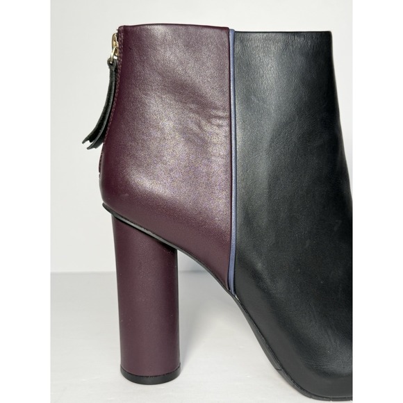 NEW Cabi Women's Bisset Booties Black & Burgundy Leather Sz 8 w/Box #6004 - Picture 2 of 16